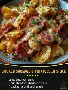 Smoked Sausage & Potatoes in Stock