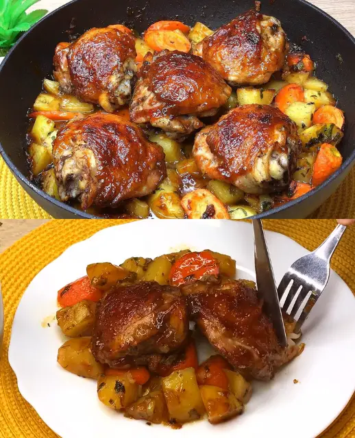 One Pan Chicken Thigh Dinner