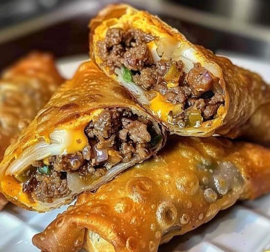 Philly Cheesesteak Egg Rolls