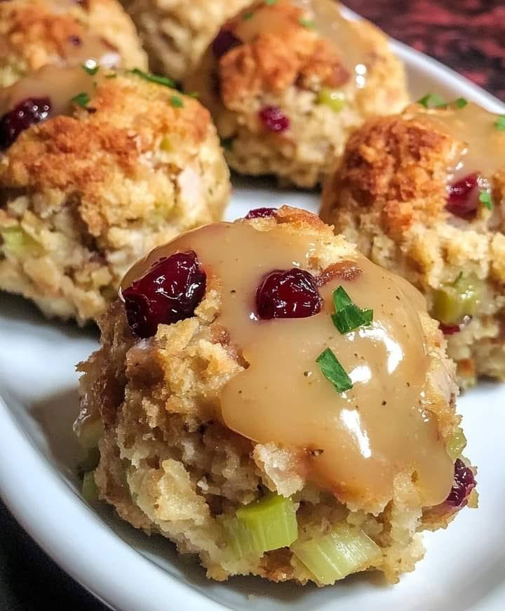 CRANBERRY/TURKEY STUFFING BALLS