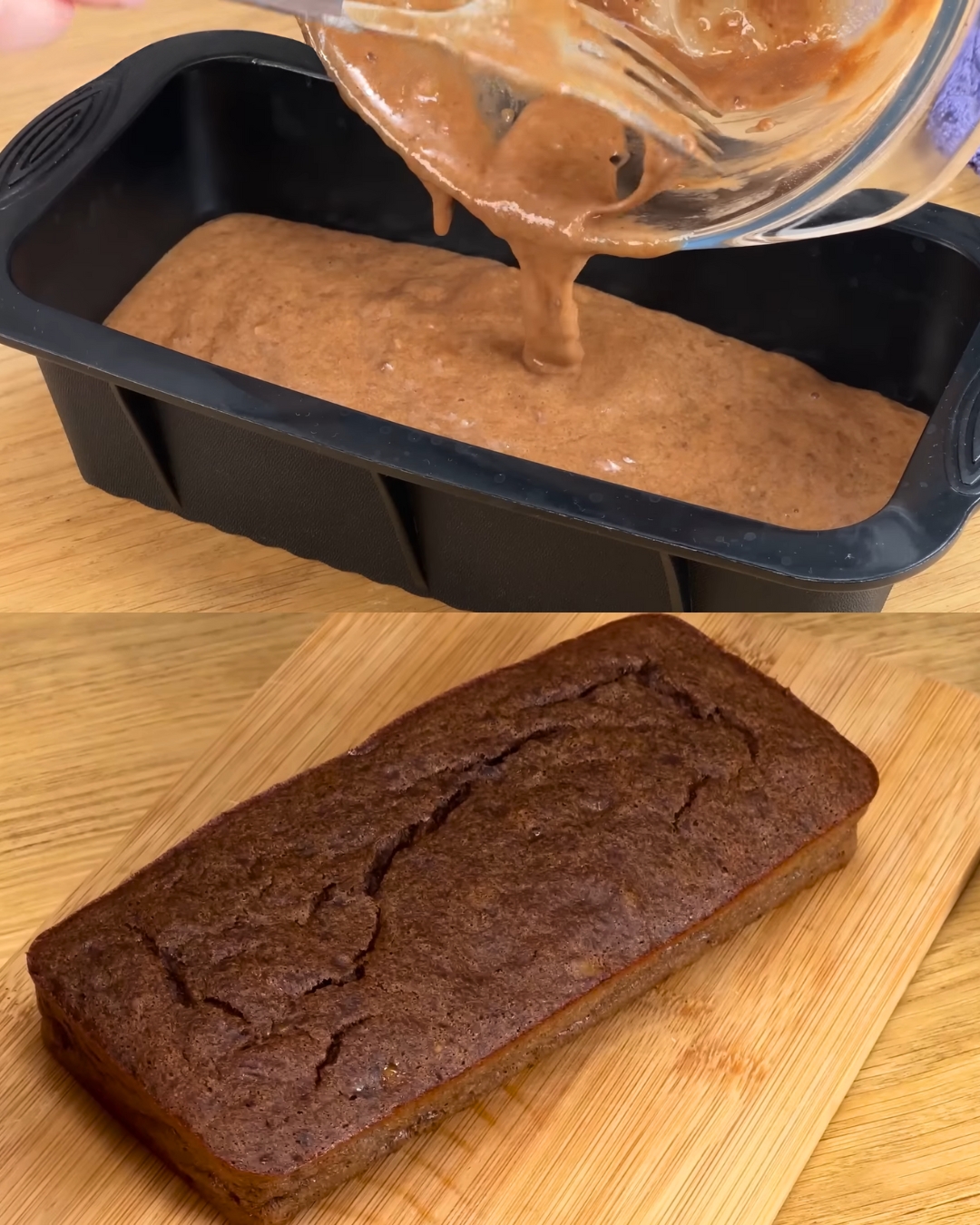 Banana Cocoa Walnut Loaf