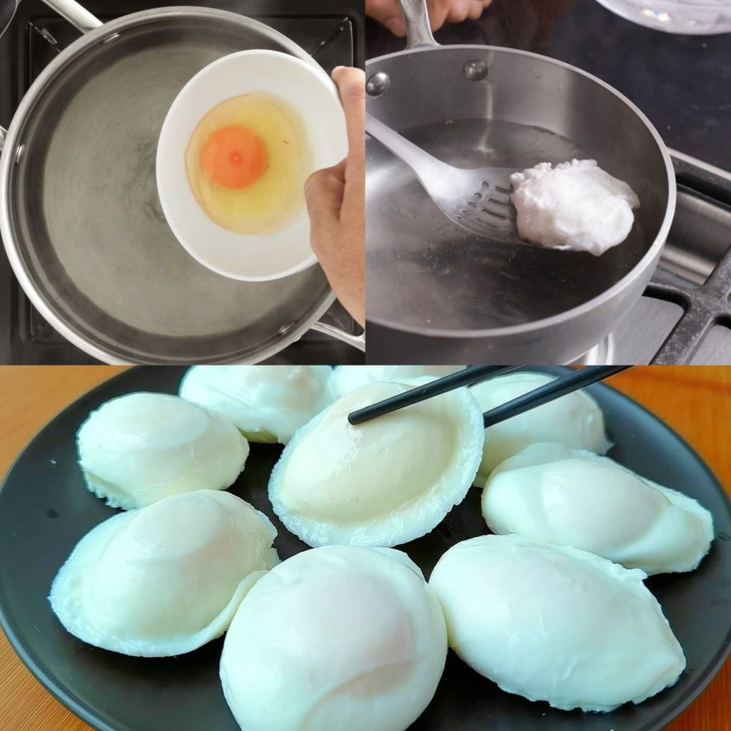 tricky Poaching eggs