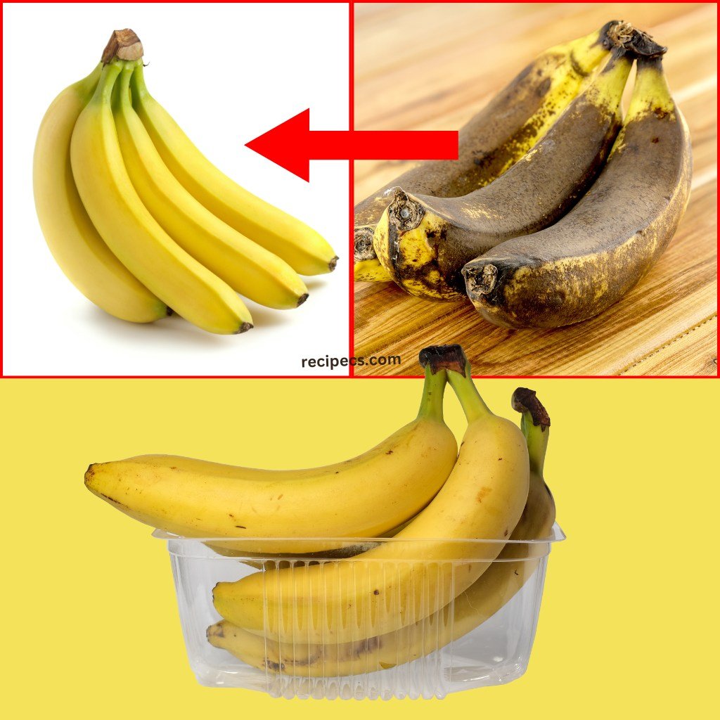 No more rotten and black bananas after a few days: with this method they will last 2 years