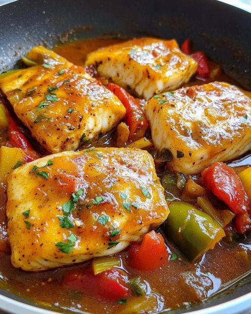 Basque-style cod with peppers