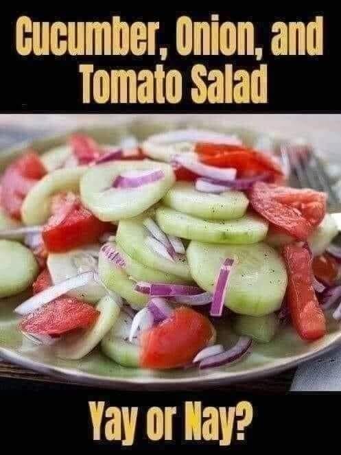 Marinated Cucumbers, Onions, and Tomatoes !!