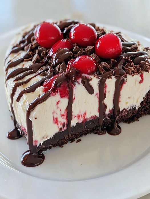 Divine Indulgence: Black Forest Cheesecake Bliss