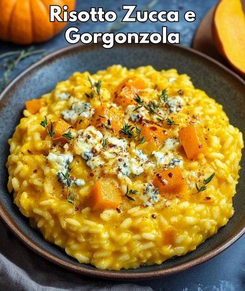 Pumpkin and Gorgonzola Risotto