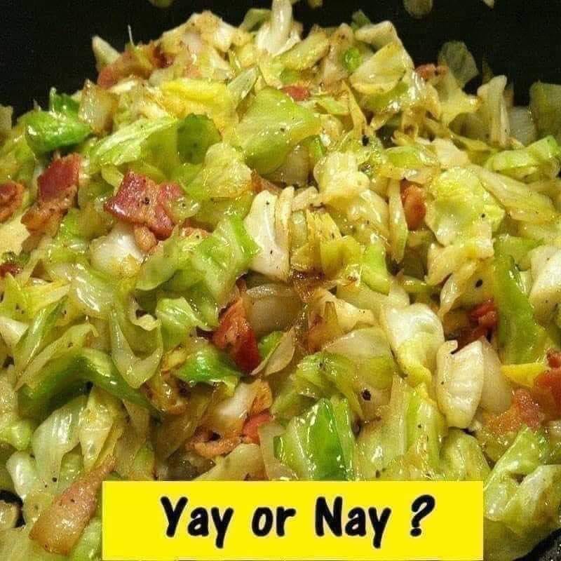 FRIED CABBAGE WITH BACON RECIPE