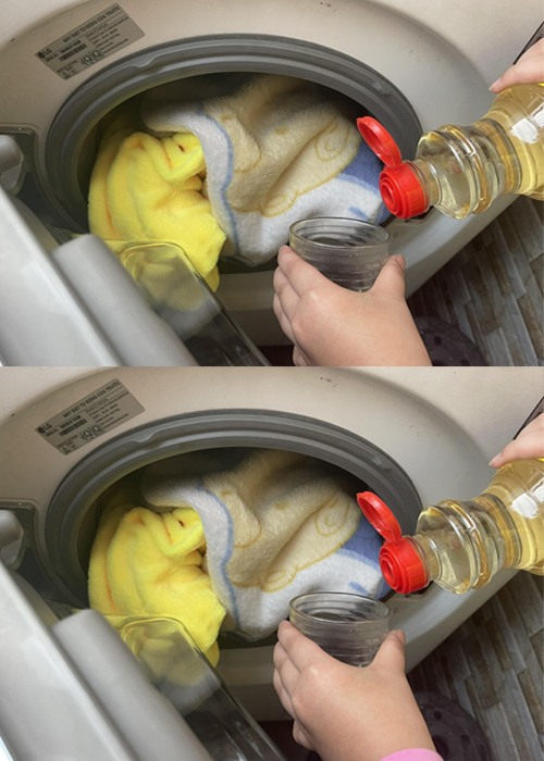 The reason why I put vinegar in the washing machine every month