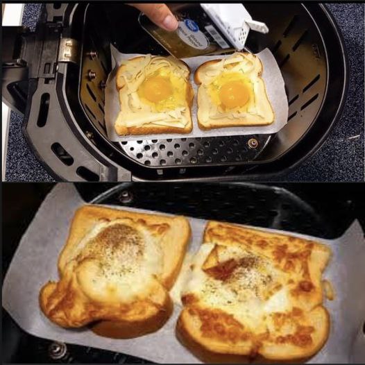 Air Fryer Egg and Toast