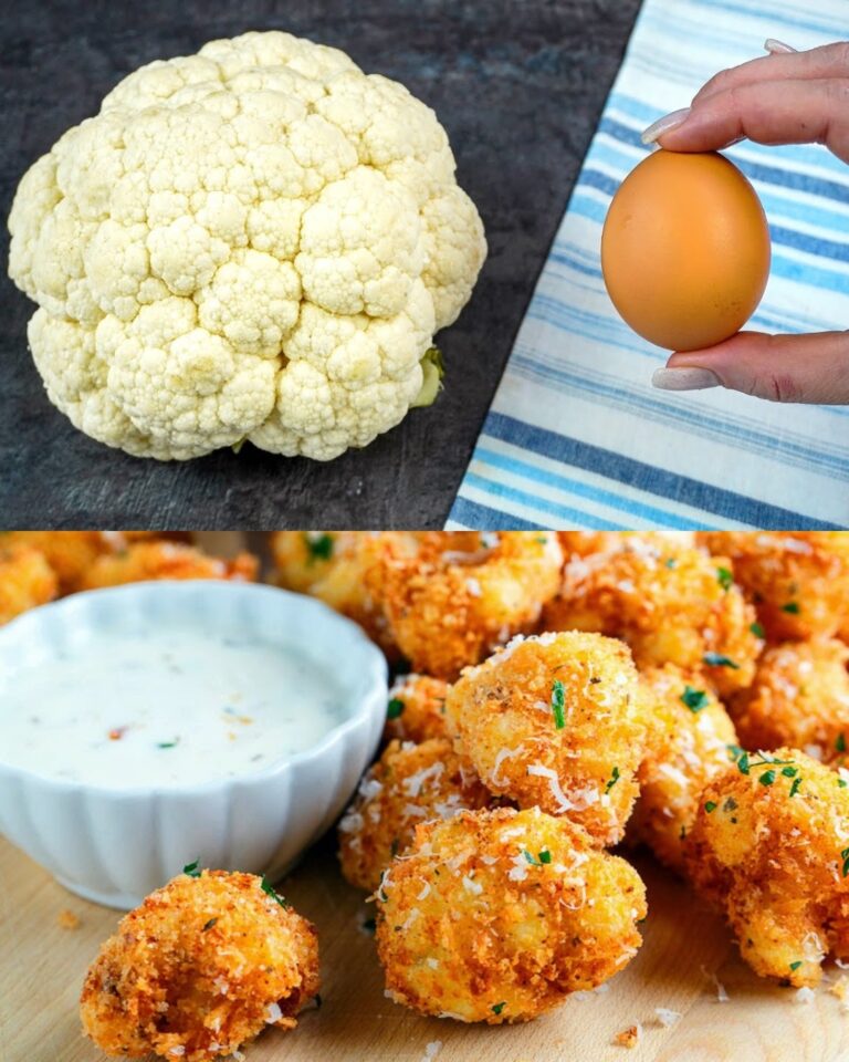 Crispy Parmesan Cauliflower Bites