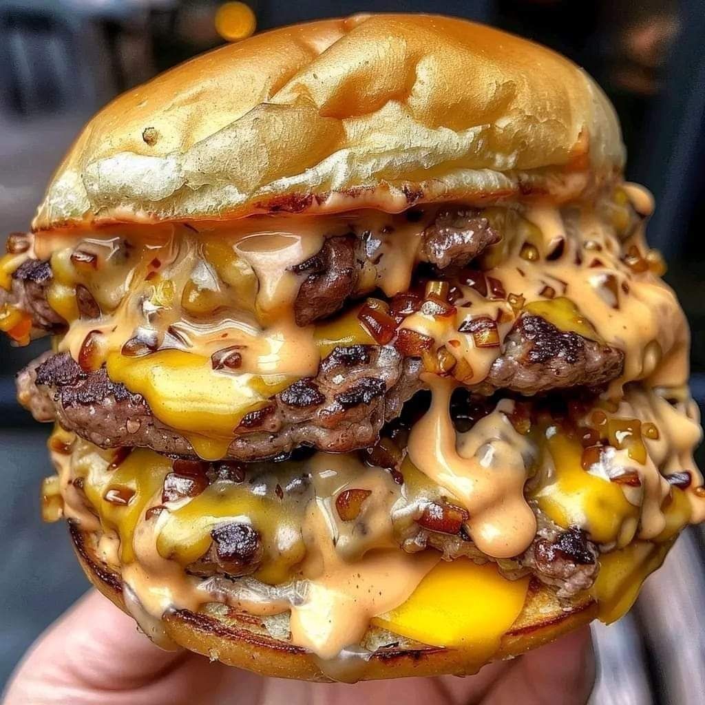 Double Cheesy Smash Burger with Special Sauce