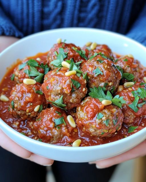 Neapolitan Meatballs in Tomato Sauce