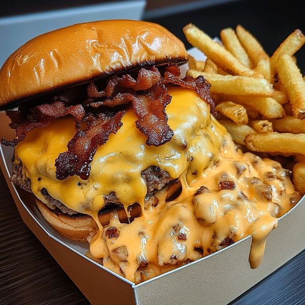 Cheesy Bacon Burger Delight