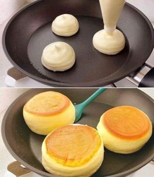 Recipe for fluffy Japanese pancakes