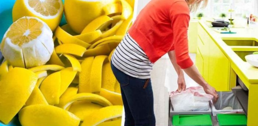 Why are lemon peels useful for your trash can?