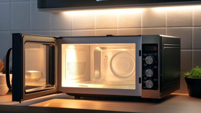 Cleaning the microwave: easily, quickly and without chemicals