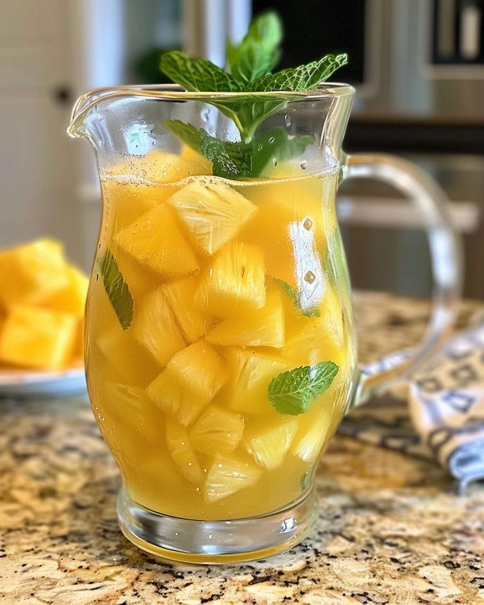 Nana used to make this on the regular, and now we do! So refreshing and tasty! We make a huge batch and drink it over several weeks!