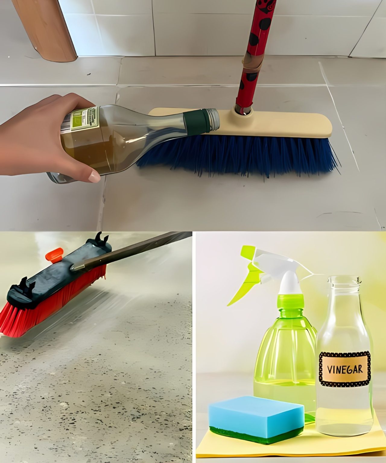 If you use white vinegar on the mop, your floor will look amazing.