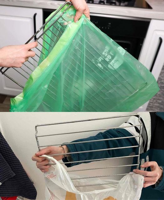 How to clean oven rack: I only use 1 plastic bag. It’s as good as new