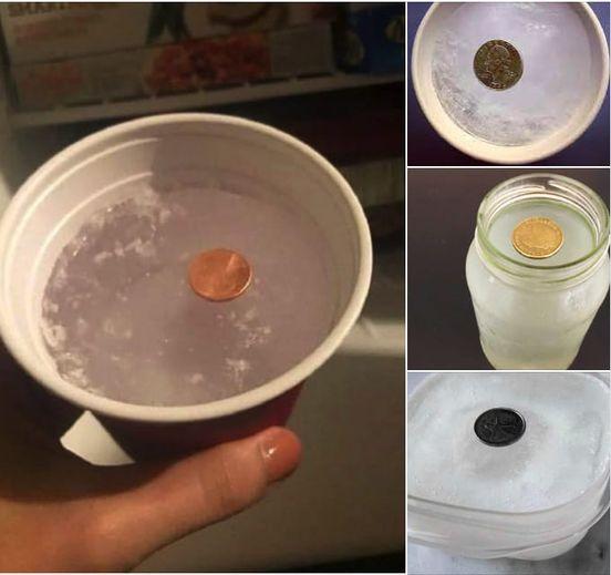 Here’s why you should always put a coin in the freezer before you go out.