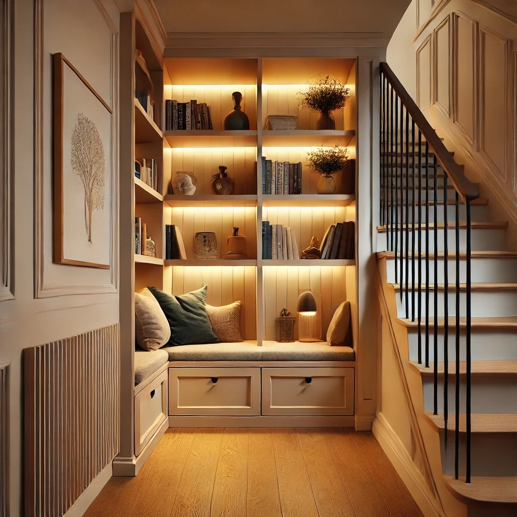 Most people think this space underneath the stairs is dead. Here’s the right way to use it