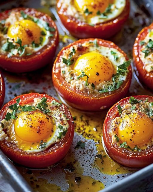 Chicken Stuffed Tomatoes with Herbs