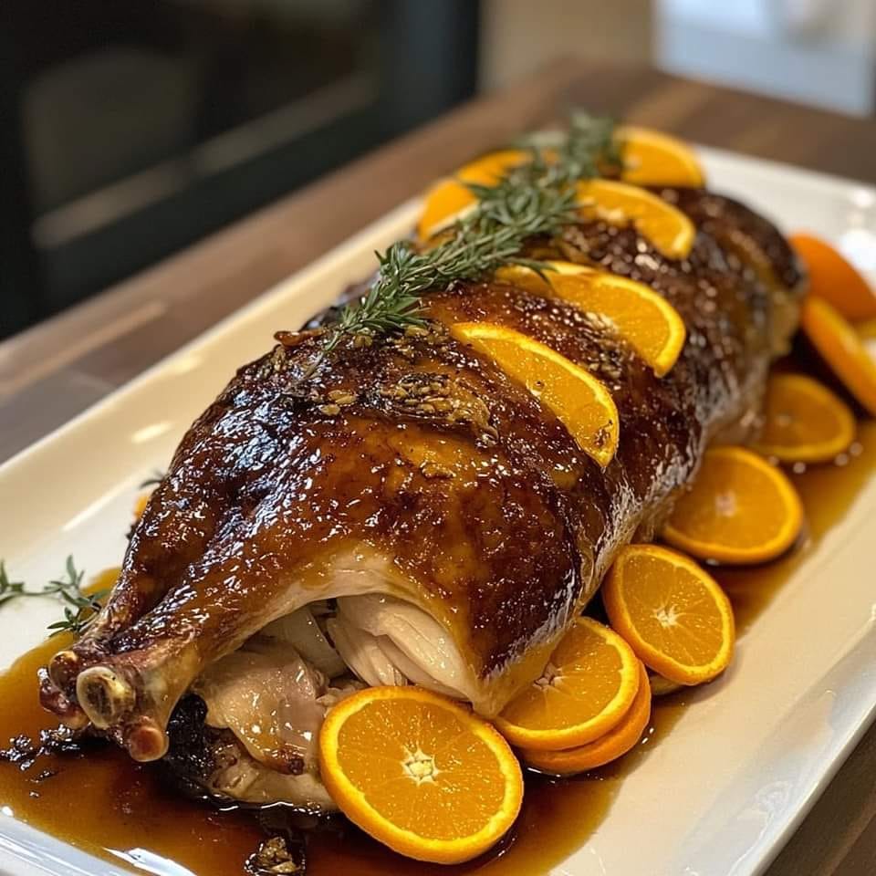 ZESTY ROAST DUCK WITH ORANGE GLAZE