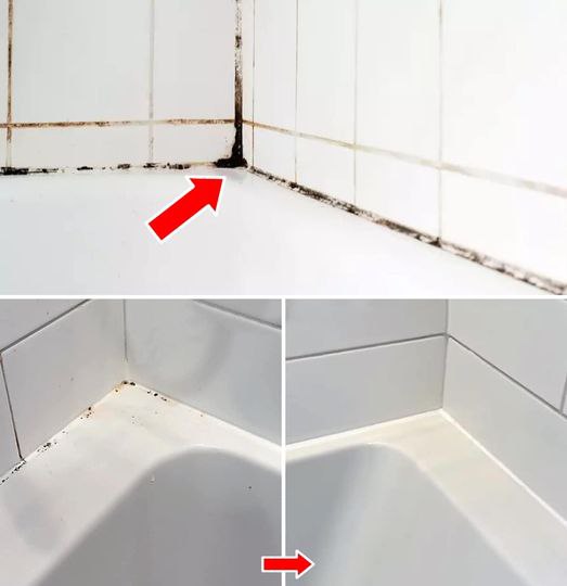 How to Remove Black Molfe from the bath Silicone in 10 Minutes