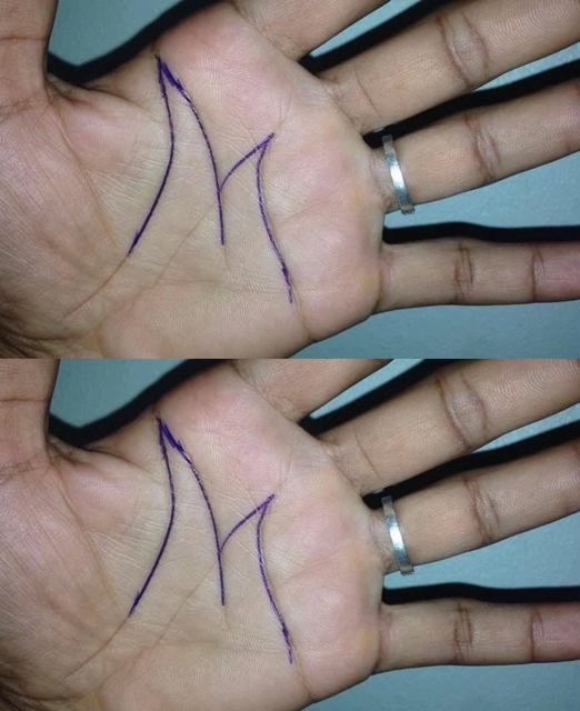 This is what the letter “M” on the palm of your hand really means