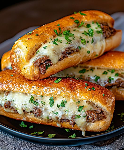 Philly Cheesesteak Stuffed Cheesy Breadsticks