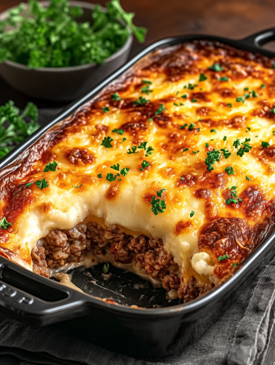 Easy Hamburger Potato Casserole