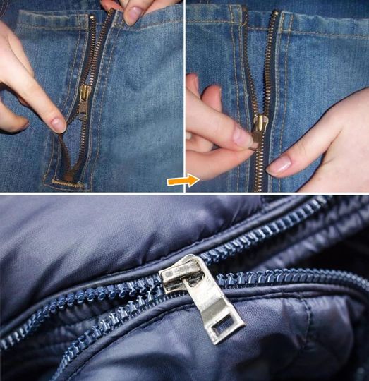 With these tricks you can repair a broken or stuck zipper in seconds