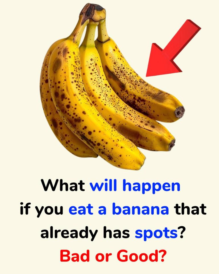 What will happen if you eat a banana that already has spots? Bad or Good?