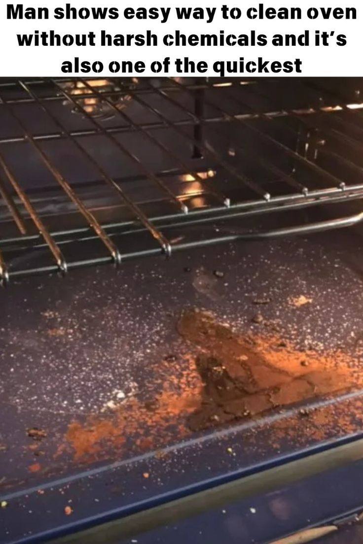 Man shows easy way to clean oven without harsh chemicals and it’s also one of the quickest