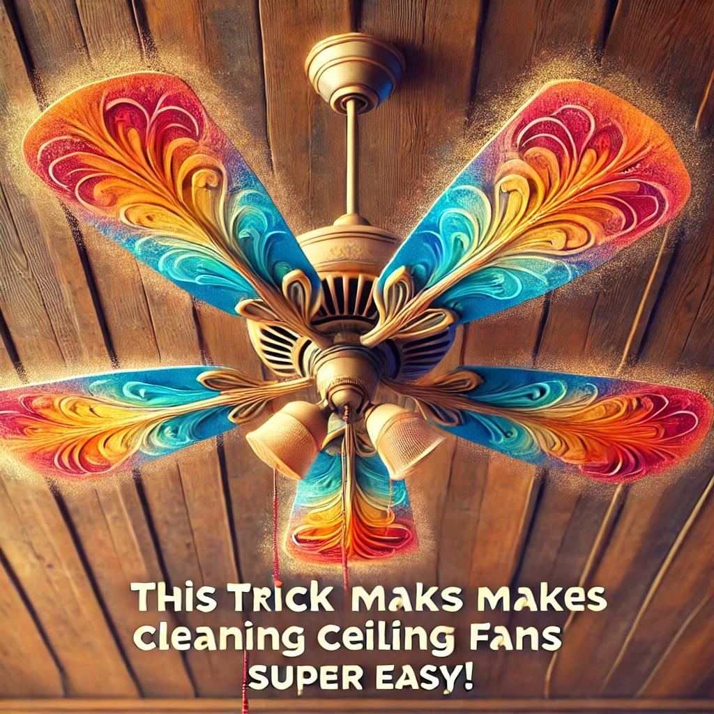 How to Easily Clean Dusty Ceiling Fans: A Simple Trick