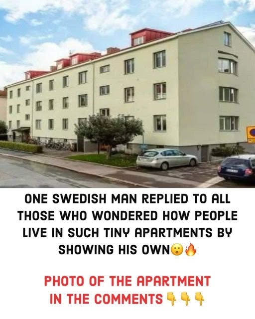 A man from Sweden responded to those curious about how people live in very small apartments by sharing his own.