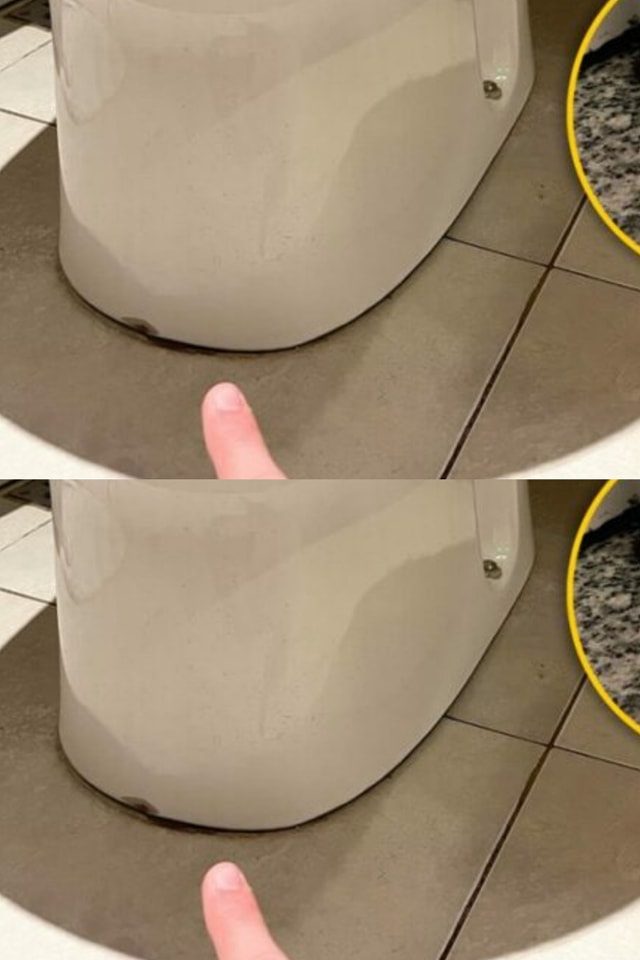 Approach the black circle attached to the base of the taps or toilet