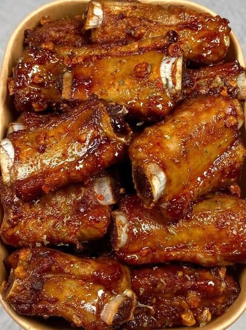 Honey Garlic Sticky Ribs