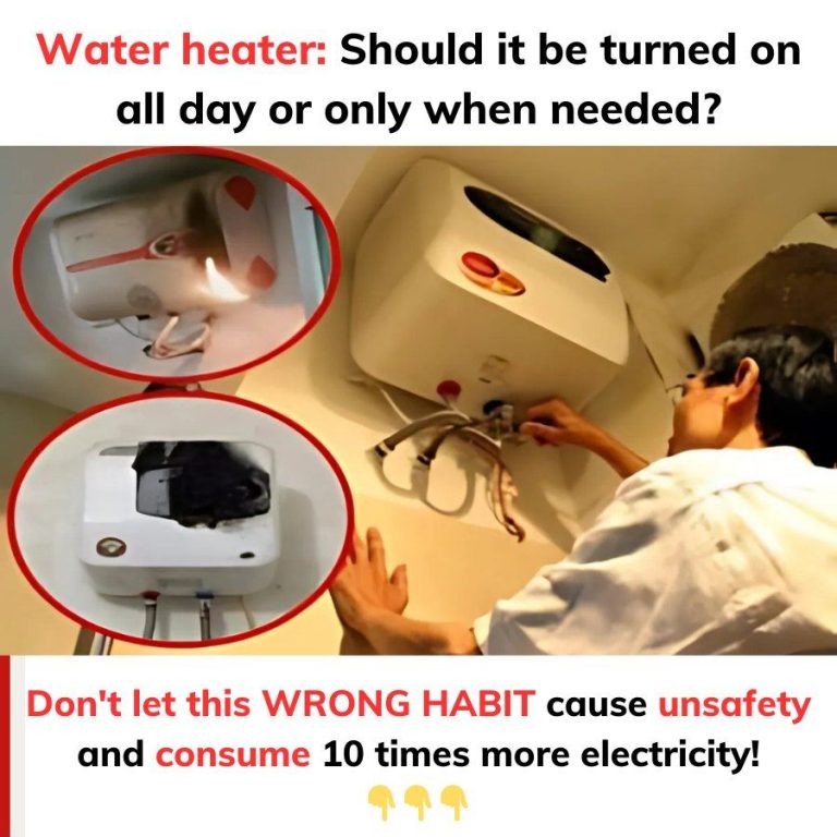 Water heater: Should it be turned on all day or only when needed?