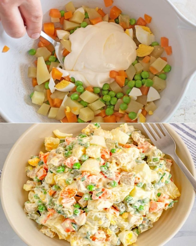 Olivier Salad: The Delicious and Creamy Recipe for Traditional Russian Potato Salad