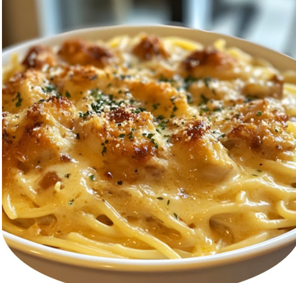 This is called “Million Dollar Spaghetti” but this rendition features only ingredients you get during spring!