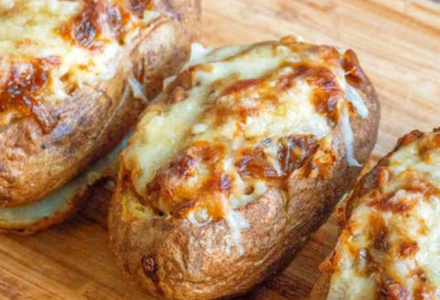 French Onion Soup Stuffed Potatoes