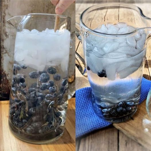 Blueberry water recipe: very simple and refreshing!