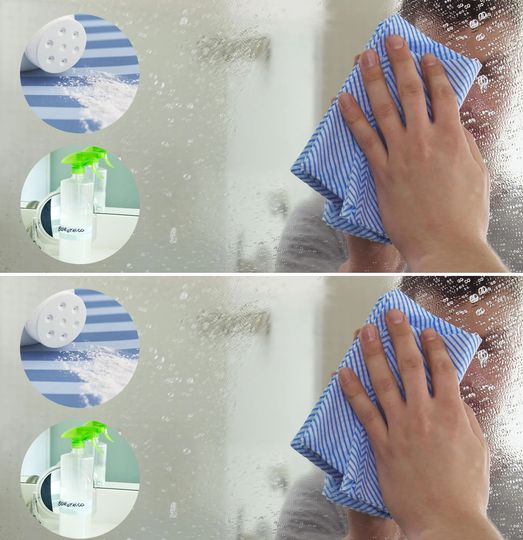 How to quickly clean and shine glass with talcum powder