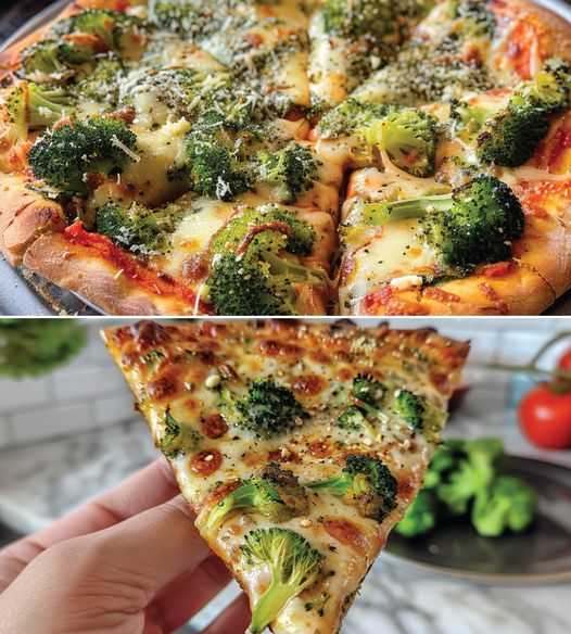 Vegan Broccoli Pizza