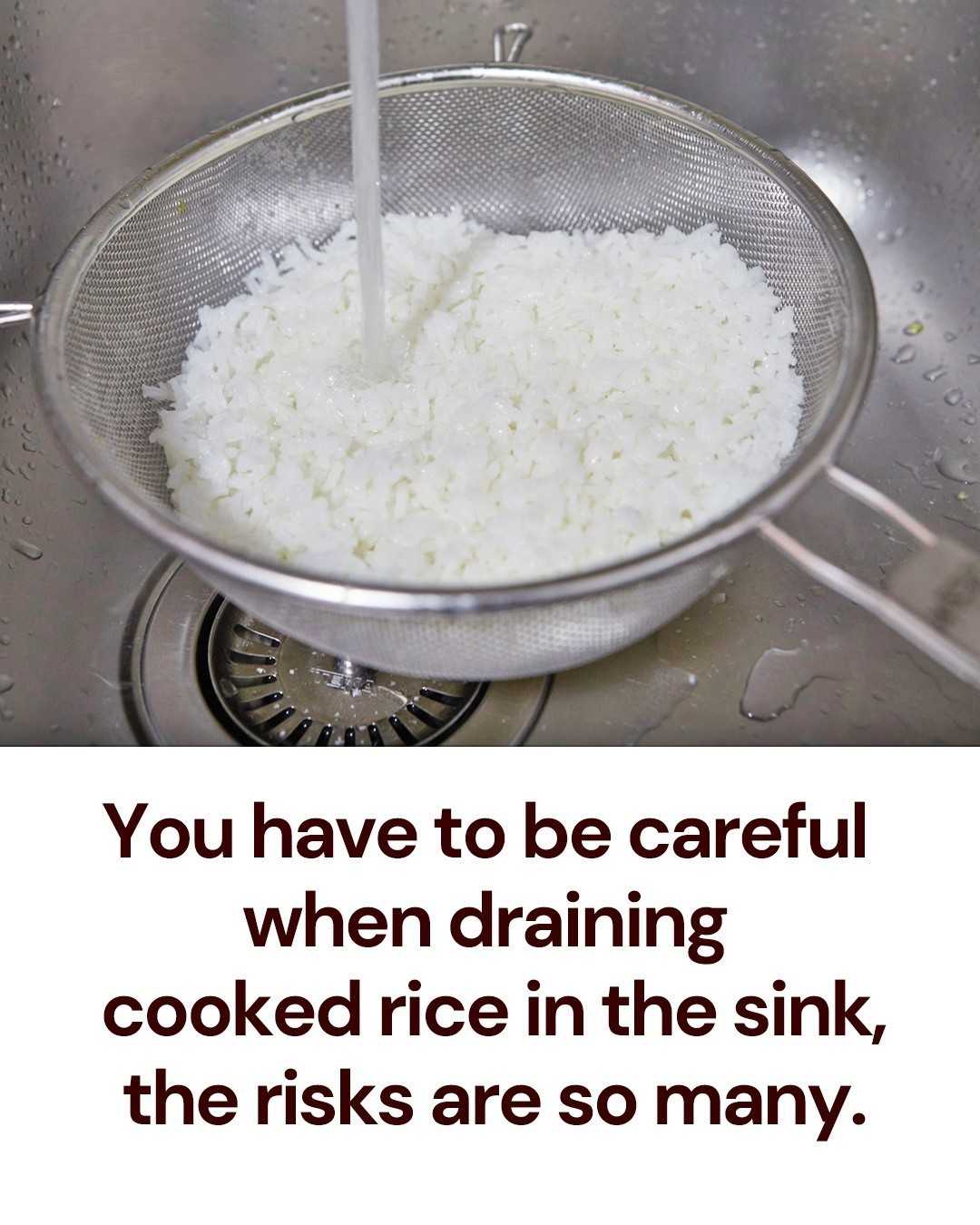 The Reason Why You Should Never Throw Rice Down the Kitchen Sink