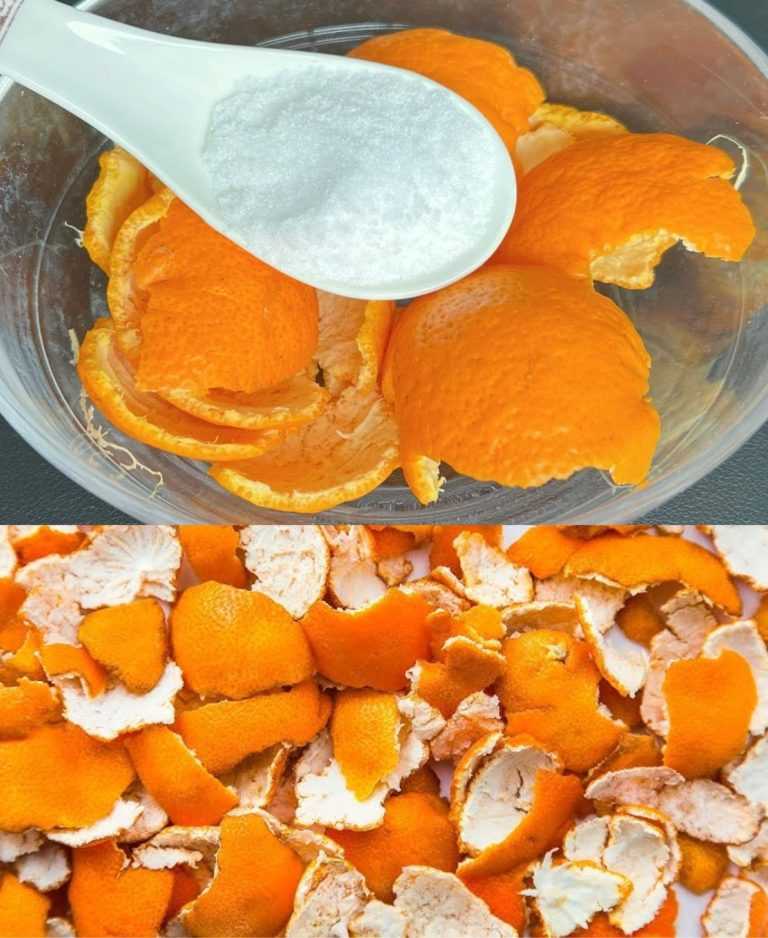 Mix orange peels with salt: they are worth their weight in gold if you use them this way