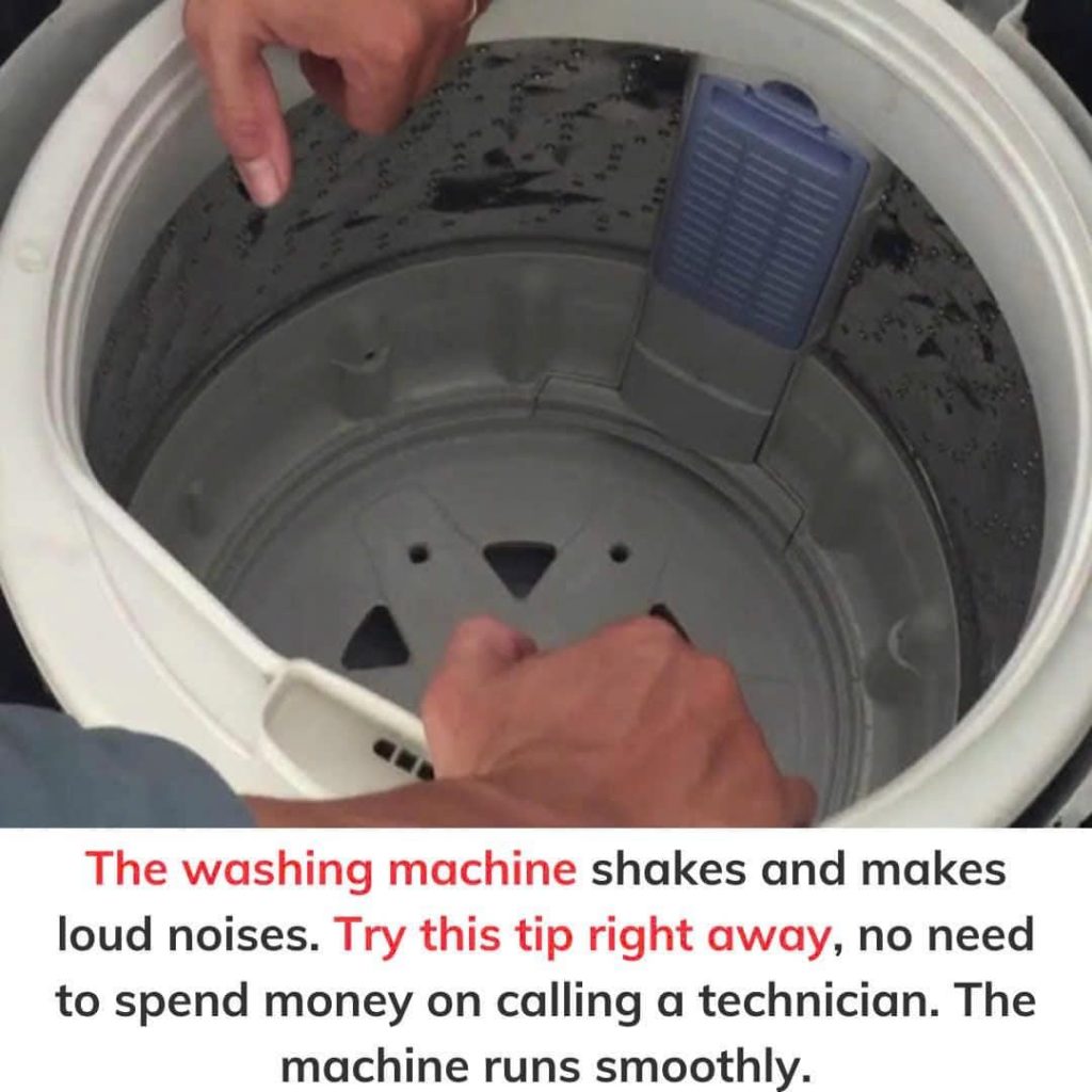 Try this tip now to make your washing machine run smoothly without having to call a repairman