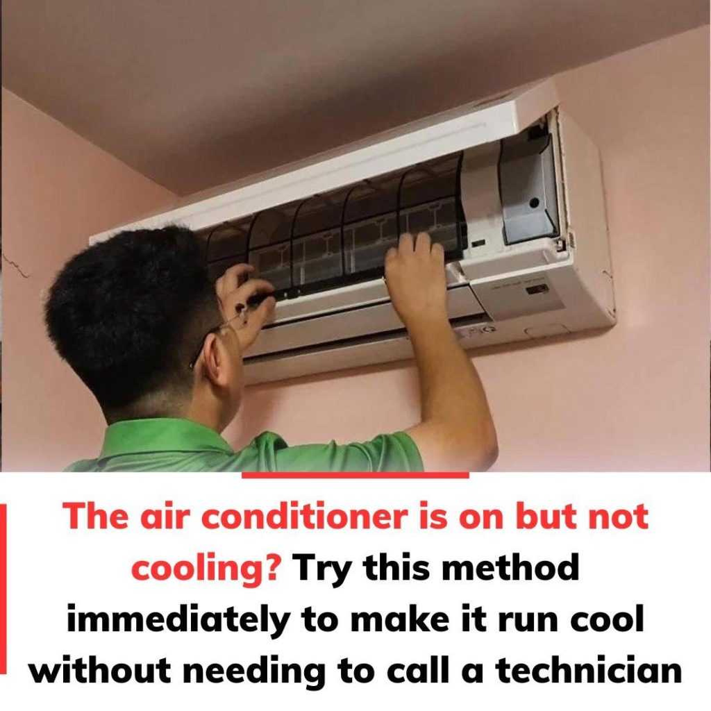 The air conditioner is on but not cooling?